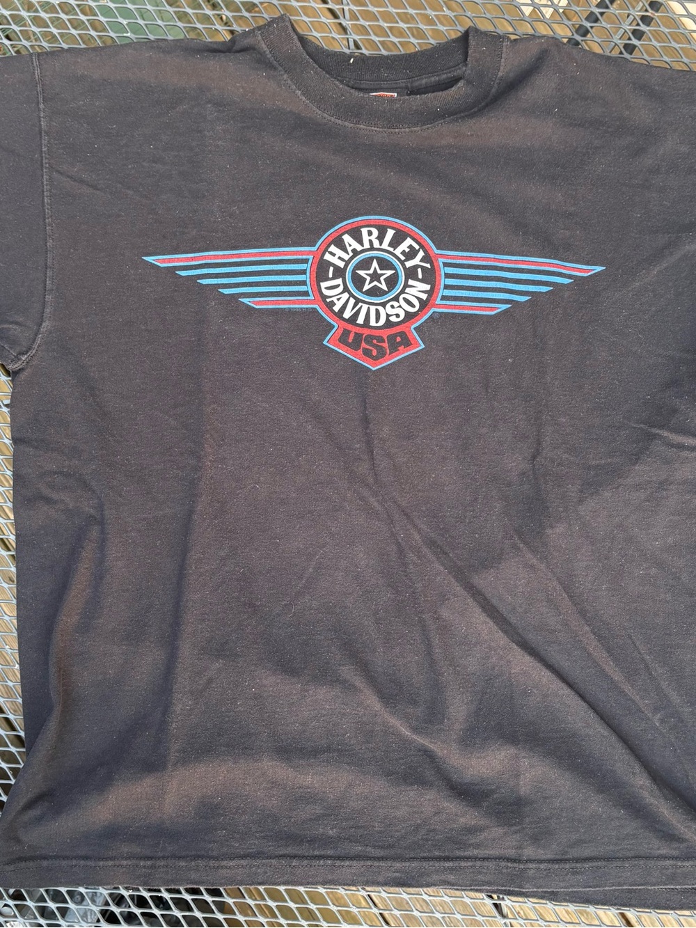 Vintage Harley-Davidson USA Black Logo Tee
